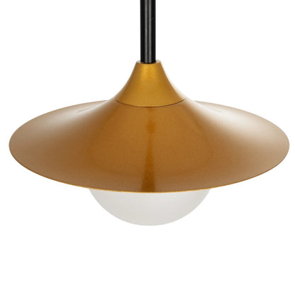 JOLIET 999-0042 Μοντέρνο Κρεμαστό Φωτιστικό Οροφής με Ντουί 1 x G9 AC 220-240V IP20 - Μαύρο & Χρυσό - Μ20 x Π20 x Y43