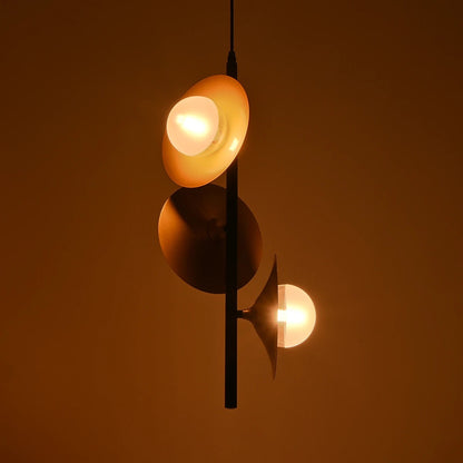 JOLIET 999-0046 Μοντέρνο Κρεμαστό Φωτιστικό Οροφής με Ντουί 3 x G9 AC 220-240V IP20 - Μαύρο & Χρυσό - Μ27 x Π27 x Y62