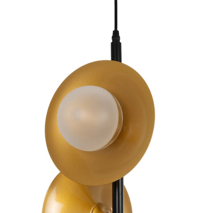 JOLIET 999-0046 Μοντέρνο Κρεμαστό Φωτιστικό Οροφής με Ντουί 3 x G9 AC 220-240V IP20 - Μαύρο & Χρυσό - Μ27 x Π27 x Y62