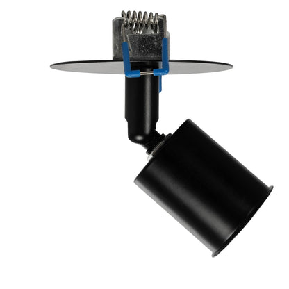 SARA 999-0058 Χωνευτό Φωτιστικό Οροφής Σποτ Μονόφωτο 1 x E27 IP20 Μαύρο Μέταλλο - Μ8,5 x Π8,5 x Υ11