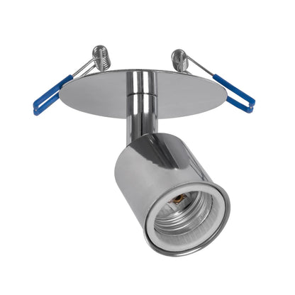 SARA 999-0059 Χωνευτό Φωτιστικό Οροφής Σποτ Μονόφωτο 1 x E27 IP20 Ασημί Μέταλλο - Μ8,5 x Π8,5 x Υ11