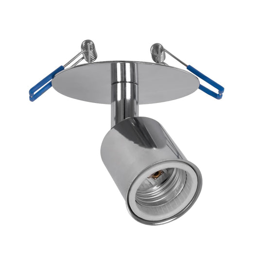 SARA 999-0059 Χωνευτό Φωτιστικό Οροφής Σποτ Μονόφωτο 1 x E27 IP20 Ασημί Μέταλλο - Μ8,5 x Π8,5 x Υ11