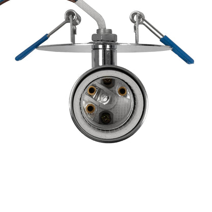 SARA 999-0059 Χωνευτό Φωτιστικό Οροφής Σποτ Μονόφωτο 1 x E27 IP20 Ασημί Μέταλλο - Μ8,5 x Π8,5 x Υ11