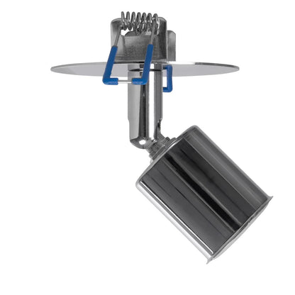 SARA 999-0059 Χωνευτό Φωτιστικό Οροφής Σποτ Μονόφωτο 1 x E27 IP20 Ασημί Μέταλλο - Μ8,5 x Π8,5 x Υ11