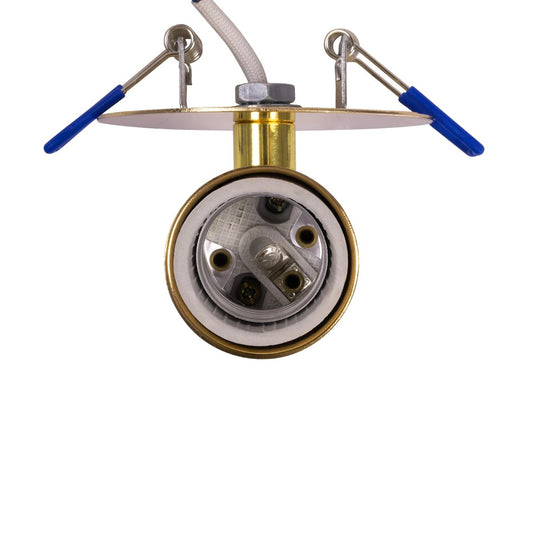 SARA 999-0060 Χωνευτό Φωτιστικό Οροφής Σποτ Μονόφωτο 1 x E27 IP20 Χρυσό Μέταλλο - Μ8,5 x Π8,5 x Υ11