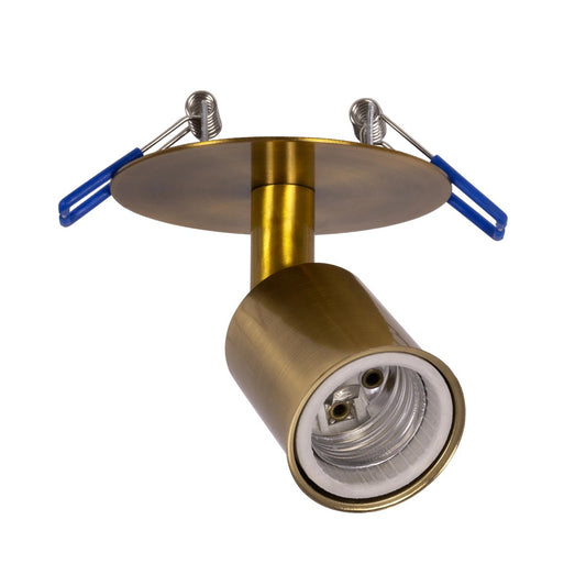 SARA 999-0061 Χωνευτό Φωτιστικό Οροφής Σποτ Μονόφωτο 1 x E27 IP20 Χρυσό Μέταλλο - Μ8,5 x Π8,5 x Υ11