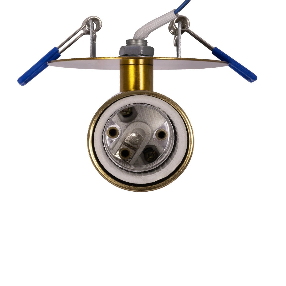 SARA 999-0061 Χωνευτό Φωτιστικό Οροφής Σποτ Μονόφωτο 1 x E27 IP20 Χρυσό Μέταλλο - Μ8,5 x Π8,5 x Υ11