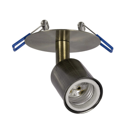 SARA 999-0062 Χωνευτό Φωτιστικό Οροφής Σποτ Μονόφωτο 1 x E27 IP20 Μπρούτζινο Μέταλλο - Μ8,5 x Π8,5 x Υ11