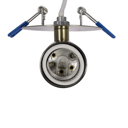 SARA 999-0062 Χωνευτό Φωτιστικό Οροφής Σποτ Μονόφωτο 1 x E27 IP20 Μπρούτζινο Μέταλλο - Μ8,5 x Π8,5 x Υ11