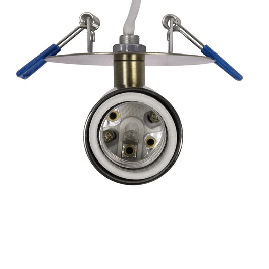 SARA 999-0062 Χωνευτό Φωτιστικό Οροφής Σποτ Μονόφωτο 1 x E27 IP20 Μπρούτζινο Μέταλλο - Μ8,5 x Π8,5 x Υ11