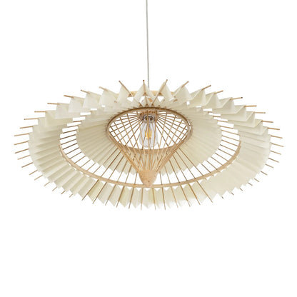 VENTALIA 999-0066 Boho Κρεμαστό Φωτιστικό Οροφής με Ντουί 1 x E27 AC 220-240V IP20 - Μπεζ - Μ83 x Π83 x Υ36