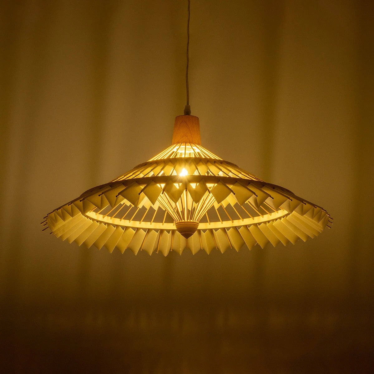 VENTALIA 999-0067 Boho Κρεμαστό Φωτιστικό Οροφής με Ντουί 1 x E27 AC 220-240V IP20 - Μπεζ - Μ60 x Π60 x Υ30