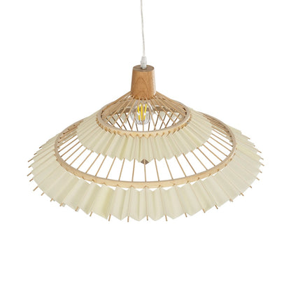 VENTALIA 999-0067 Boho Κρεμαστό Φωτιστικό Οροφής με Ντουί 1 x E27 AC 220-240V IP20 - Μπεζ - Μ60 x Π60 x Υ30