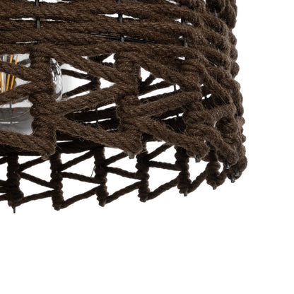 VERA 999-0069 Boho Κρεμαστό Φωτιστικό Οροφής με Ντουί 1 x E27 AC 220-240V IP20 - Καφέ - Μ50 x Π50 x Υ25