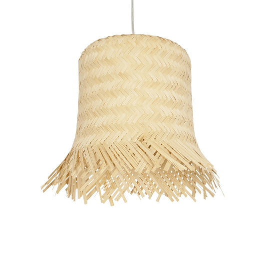 HAWAII 999-0125 Boho Κρεμαστό Φωτιστικό Οροφής με Ντουί 1 x E27 AC 220-240V IP20 - Μπεζ - Μ30 x Π30 x Υ30