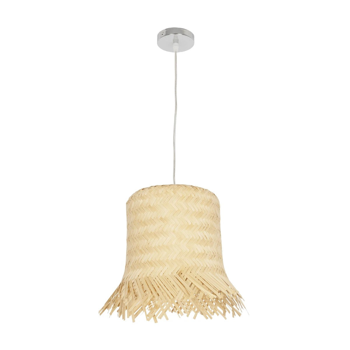 HAWAII 999-0125 Boho Κρεμαστό Φωτιστικό Οροφής με Ντουί 1 x E27 AC 220-240V IP20 - Μπεζ - Μ30 x Π30 x Υ30