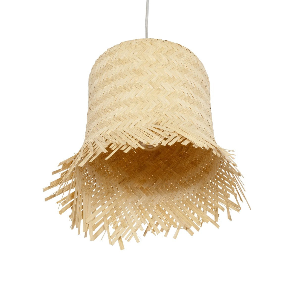 HAWAII 999-0125 Boho Κρεμαστό Φωτιστικό Οροφής με Ντουί 1 x E27 AC 220-240V IP20 - Μπεζ - Μ30 x Π30 x Υ30