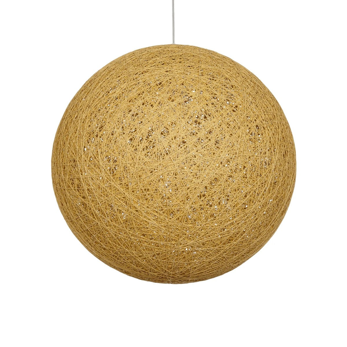 OCEANA 999-0155 Boho Κρεμαστό Φωτιστικό Οροφής με Ντουί 1 x E27 AC 220-240V IP20 - Μπεζ & Χρυσό - Μ60 x Π60 x Υ60