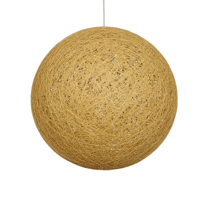 OCEANA 999-0155 Boho Κρεμαστό Φωτιστικό Οροφής με Ντουί 1 x E27 AC 220-240V IP20 - Μπεζ & Χρυσό - Μ60 x Π60 x Υ60