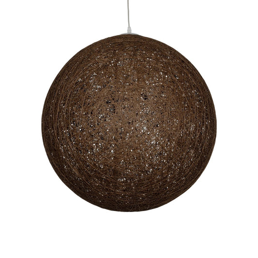OCEANA 999-0156 Boho Κρεμαστό Φωτιστικό Οροφής με Ντουί 1 x E27 AC 220-240V IP20 - Καφέ - Μ60 x Π60 x Υ60
