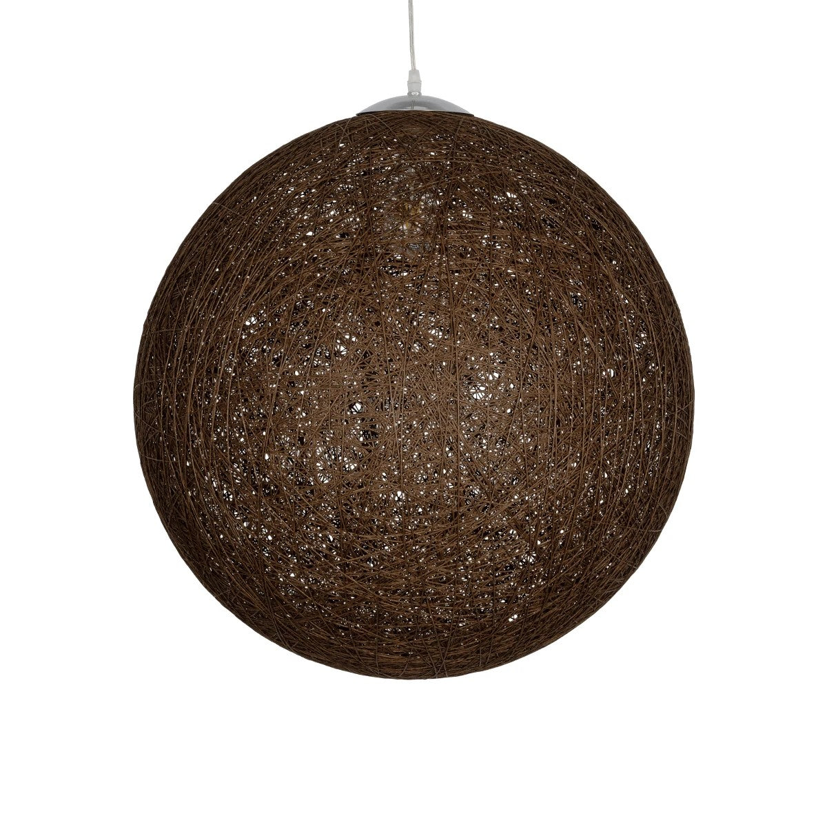 OCEANA 999-0156 Boho Κρεμαστό Φωτιστικό Οροφής με Ντουί 1 x E27 AC 220-240V IP20 - Καφέ - Μ60 x Π60 x Υ60
