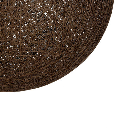 OCEANA 999-0156 Boho Κρεμαστό Φωτιστικό Οροφής με Ντουί 1 x E27 AC 220-240V IP20 - Καφέ - Μ60 x Π60 x Υ60