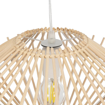 SASSO 999-0201 Boho Κρεμαστό Φωτιστικό Οροφής με Ντουί 1 x E27 AC 220-240V IP20 - Μπεζ - Μ50 x Π50 x Y23