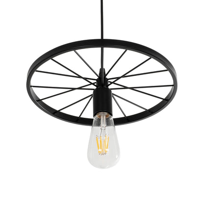 CASTOR 999-0228 Vintage Κρεμαστό Φωτιστικό Οροφής με Ντουί 1 x E27 AC 220-240V IP20 - Μαύρο - Μ30 x Π30 x Υ11