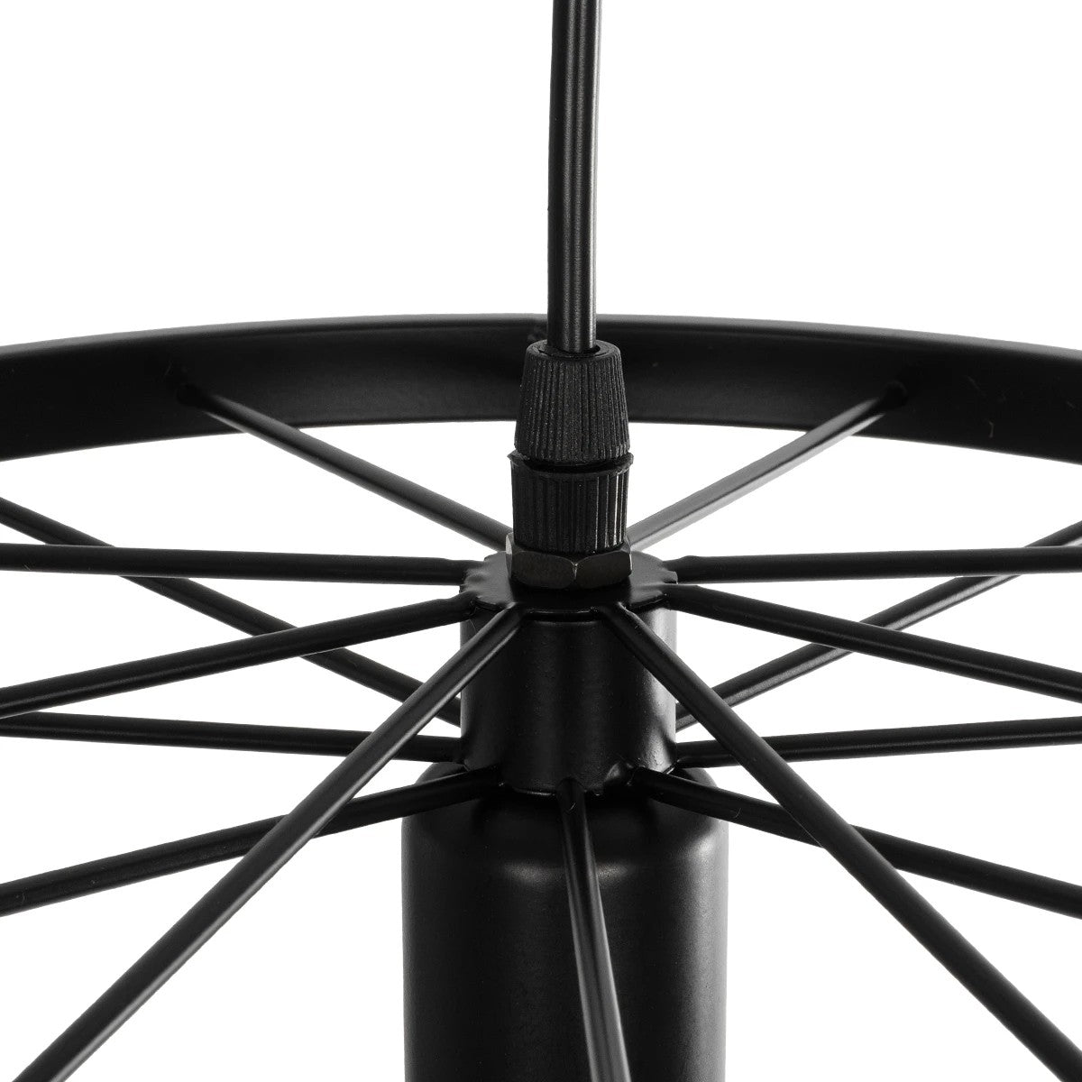 CASTOR 999-0228 Vintage Κρεμαστό Φωτιστικό Οροφής με Ντουί 1 x E27 AC 220-240V IP20 - Μαύρο - Μ30 x Π30 x Υ11