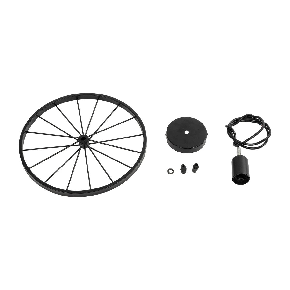 CASTOR 999-0228 Vintage Κρεμαστό Φωτιστικό Οροφής με Ντουί 1 x E27 AC 220-240V IP20 - Μαύρο - Μ30 x Π30 x Υ11