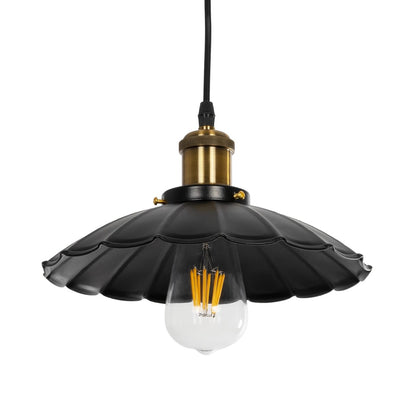 MARGI 999-0229 Vintage Κρεμαστό Φωτιστικό Οροφής με Ντουί 1 x E27 AC 220-240V IP20 - Μαύρο & Χρυσό - Μ26 x Π26 x Υ14