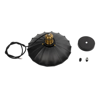 MARGI 999-0229 Vintage Κρεμαστό Φωτιστικό Οροφής με Ντουί 1 x E27 AC 220-240V IP20 - Μαύρο & Χρυσό - Μ26 x Π26 x Υ14