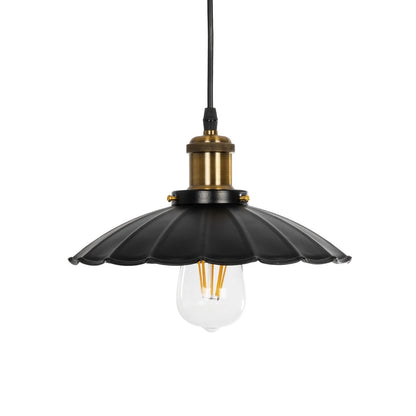 MARGI 999-0229 Vintage Κρεμαστό Φωτιστικό Οροφής με Ντουί 1 x E27 AC 220-240V IP20 - Μαύρο & Χρυσό - Μ26 x Π26 x Υ14