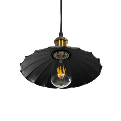 MARGI 999-0229 Vintage Κρεμαστό Φωτιστικό Οροφής με Ντουί 1 x E27 AC 220-240V IP20 - Μαύρο & Χρυσό - Μ26 x Π26 x Υ14
