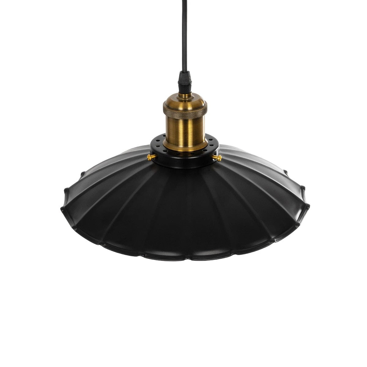 MARGI 999-0229 Vintage Κρεμαστό Φωτιστικό Οροφής με Ντουί 1 x E27 AC 220-240V IP20 - Μαύρο & Χρυσό - Μ26 x Π26 x Υ14