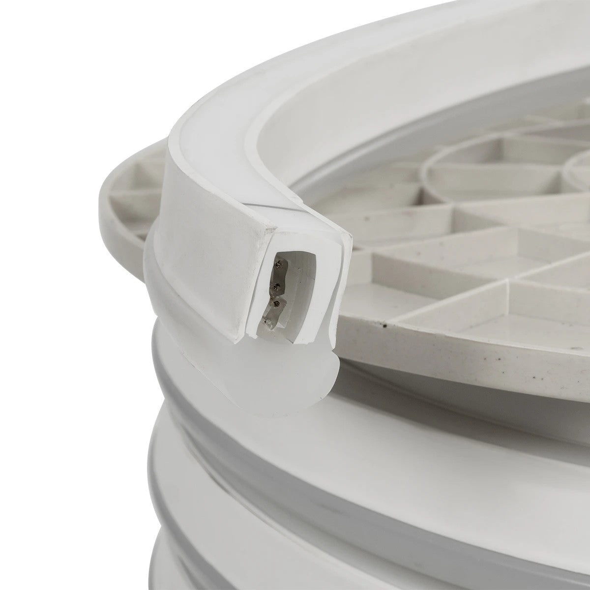 OVALE 999-0245 120° Degree Neon Flex Epistar LED SMD 5050 1m 18W/m 60LED/m 1260lm/m 120° DC 230V Αδιάβροχη IP68 RGB Dimmable Μ100 x Π2.6 x Υ1.7