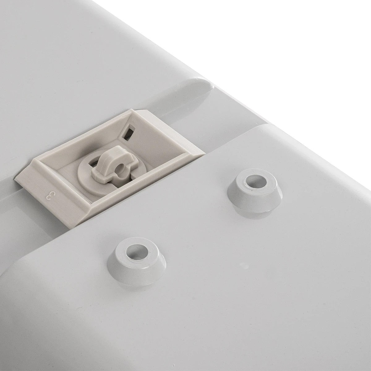 VIGAS 999-0250 Γραμμικό Βιομηχανικό Φωτιστικό Σκαφάκι Tri-Proof με Μεταλλικά Clips για 2 x Λάμπες T8 G13 90cm Τύπου Φθορίου LED Τροφοδοσίας Ενός Άκρου 120° AC 220-240V Αδιάβροχο IP65 - Γκρι με Διάφανο Κάλυμμα Πλαστικό PC - Μ100 x Π15 x Υ10