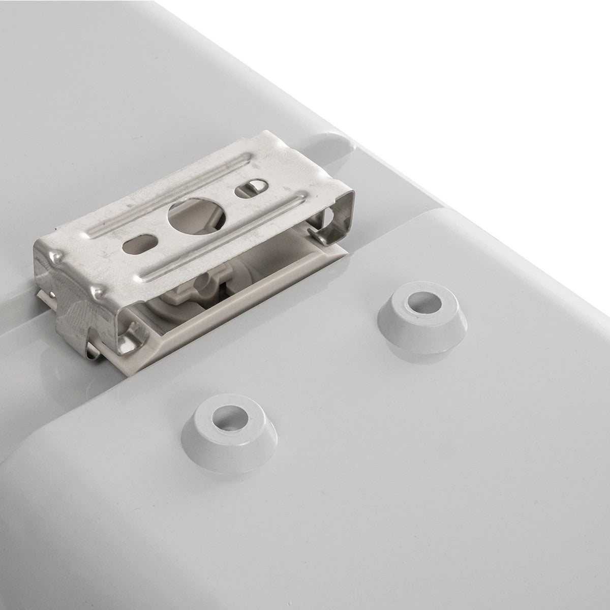 VIGAS 999-0250 Γραμμικό Βιομηχανικό Φωτιστικό Σκαφάκι Tri-Proof με Μεταλλικά Clips για 2 x Λάμπες T8 G13 90cm Τύπου Φθορίου LED Τροφοδοσίας Ενός Άκρου 120° AC 220-240V Αδιάβροχο IP65 - Γκρι με Διάφανο Κάλυμμα Πλαστικό PC - Μ100 x Π15 x Υ10