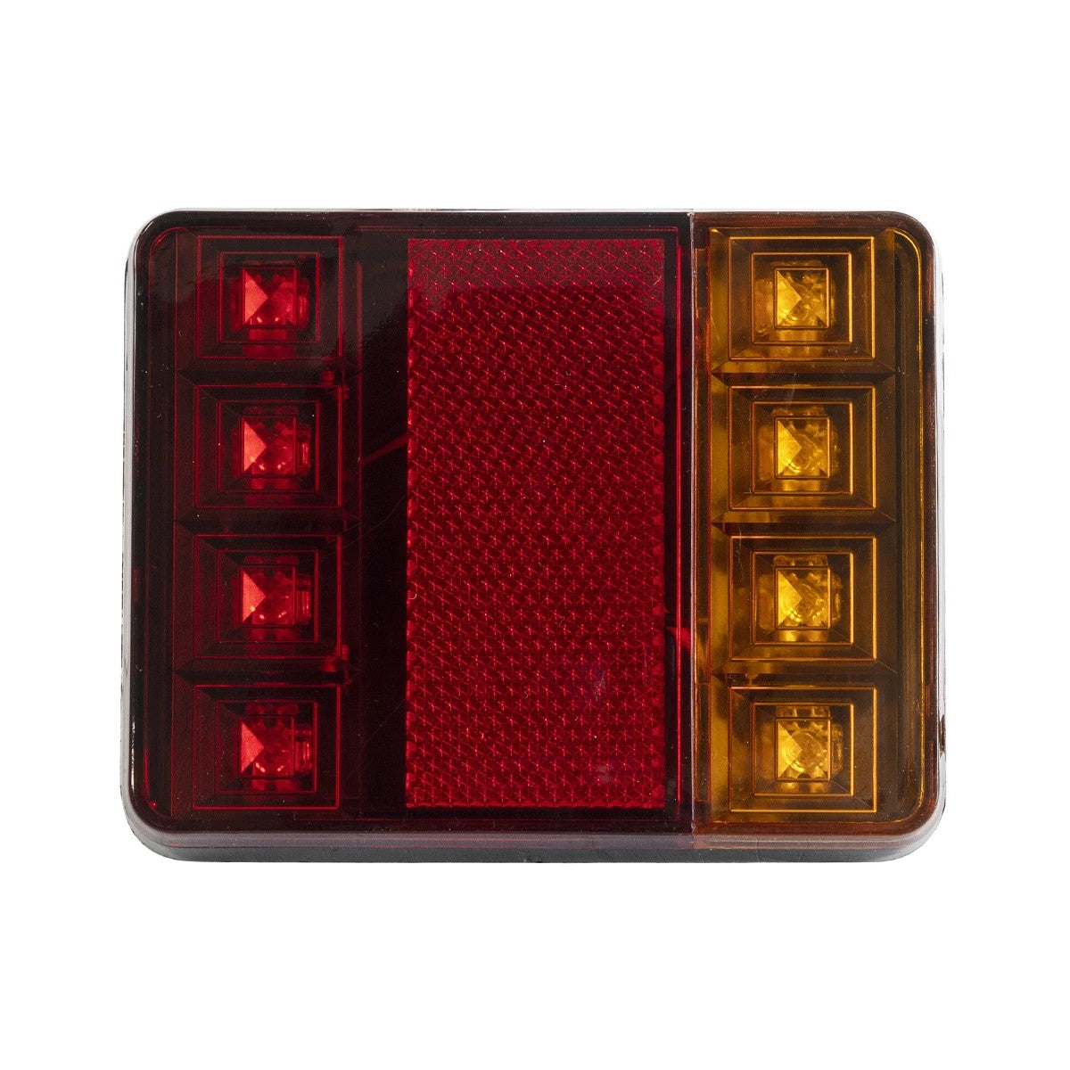 TAILIGHT 999-0255 Πίσω Φανάρι Οχημάτων LED 9W 360lm 140° DC 12V Αδιάβροχο IP66 Πορτοκαλί & Κόκκινο & Ψυχρό Λευκό 6000K - Μ12 x Π9.5 x Υ2 - Πακέτο 2 Τεμαχίων