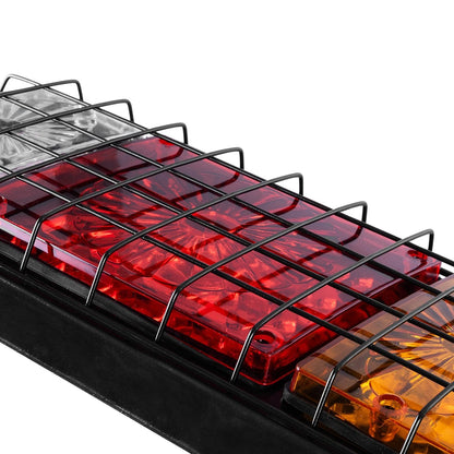 TAILIGHT 999-0258 Πίσω Φανάρι Οχημάτων LED 9W 360lm 180° DC 24V Αδιάβροχο IP66 Πορτοκαλί & Κόκκινο & Ψυχρό Λευκό 6000K - Μ34.5 x Π5.5 x Υ15 - Πακέτο 2 Τεμαχίων