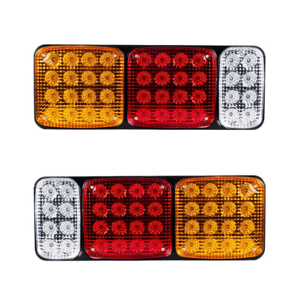 TAILIGHT 999-0259 Πίσω Φανάρι Οχημάτων LED 9W 360lm 180° DC 24V Αδιάβροχο IP66 Πορτοκαλί & Κόκκινο & Ψυχρό Λευκό 6000K - Μ42 x Π4.3 x Υ15.4 - Πακέτο 2 Τεμαχίων