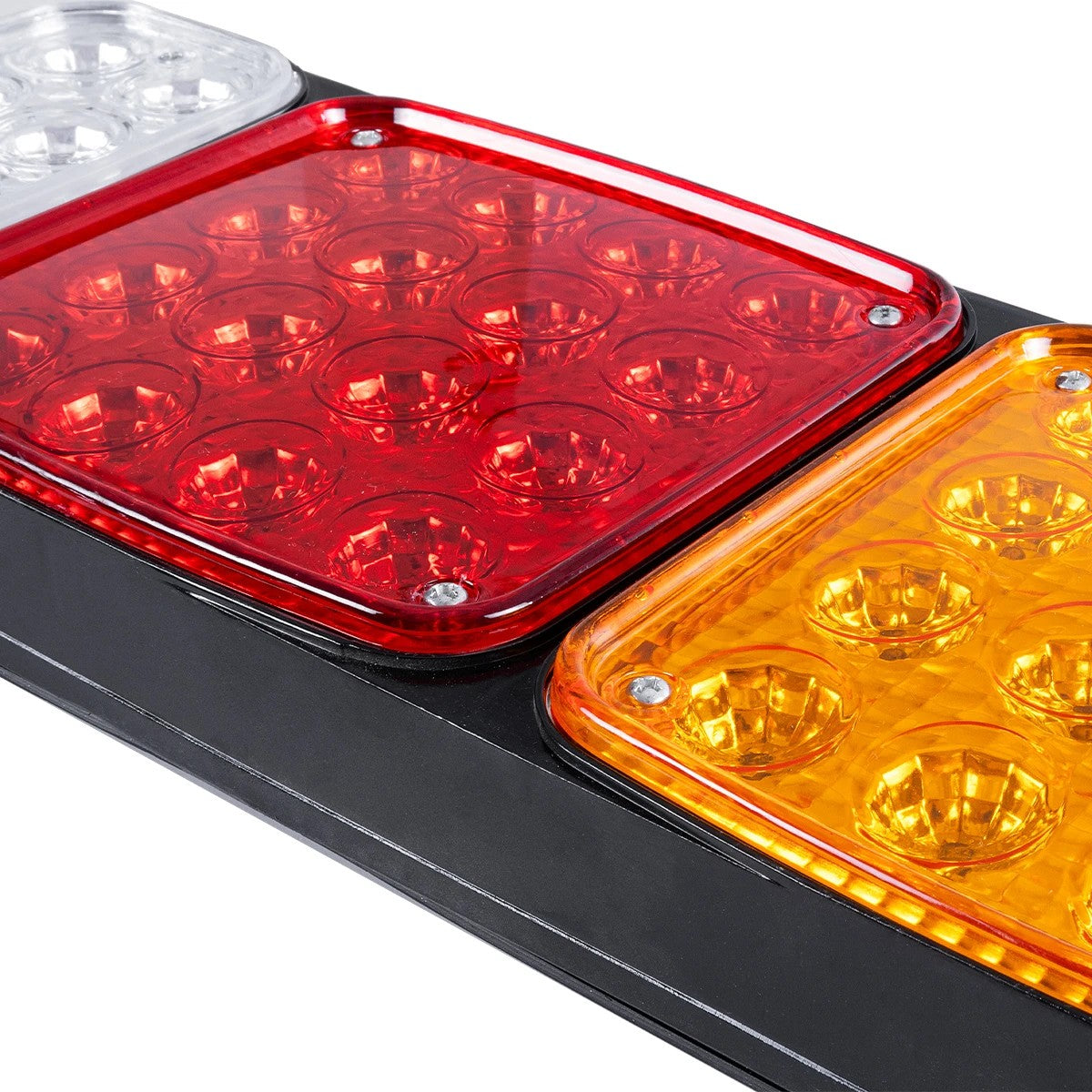 TAILIGHT 999-0259 Πίσω Φανάρι Οχημάτων LED 9W 360lm 180° DC 24V Αδιάβροχο IP66 Πορτοκαλί & Κόκκινο & Ψυχρό Λευκό 6000K - Μ42 x Π4.3 x Υ15.4 - Πακέτο 2 Τεμαχίων