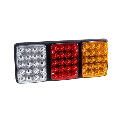 TAILIGHT 999-0260 Πίσω Φανάρι Οχημάτων LED 9W 360lm 180° DC 24V Αδιάβροχο IP66 Πορτοκαλί & Κόκκινο & Ψυχρό Λευκό 6000K - Μ33 x Π2.4 x Υ14 - Πακέτο 2 Τεμαχίων