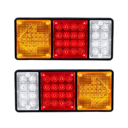ARROWLIGHT 999-0261 Πίσω Φανάρι Οχημάτων Βέλος LED 9W 360lm 180° DC 24V Αδιάβροχο IP66 Πορτοκαλί & Κόκκινο & Ψυχρό Λευκό 6000K - Μ32 x Π3.5 x Υ14 - Πακέτο 2 Τεμαχίων