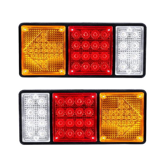 ARROWLIGHT 999-0261 Πίσω Φανάρι Οχημάτων Βέλος LED 9W 360lm 180° DC 24V Αδιάβροχο IP66 Πορτοκαλί & Κόκκινο & Ψυχρό Λευκό 6000K - Μ32 x Π3.5 x Υ14 - Πακέτο 2 Τεμαχίων