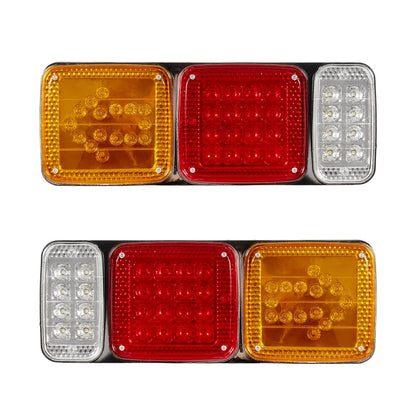 ARROWLIGHT 999-0262 Πίσω Φανάρι Οχημάτων Βέλος LED 9W 360lm 180° DC 24V Αδιάβροχο IP66 Πορτοκαλί & Κόκκινο & Ψυχρό Λευκό 6000K - Μ40 x Π3.5 x Υ15 - Πακέτο 2 Τεμαχίων