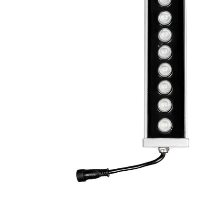 WASHERMOZA 999-0267 Wall Washer LED Light Bar 72W 6120lm 10-30° DC 24V Waterproof IP66 Multicolor RGB Dimmable - Bridgelux SMD Chip - Anthracite Grey - L100 x W5 x H4