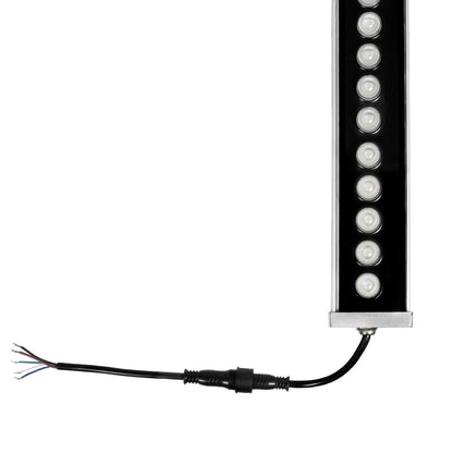 WASHERMOZA 999-0267 Wall Washer LED Light Bar 72W 6120lm 10-30° DC 24V Waterproof IP66 Multicolor RGB Dimmable - Bridgelux SMD Chip - Anthracite Grey - L100 x W5 x H4