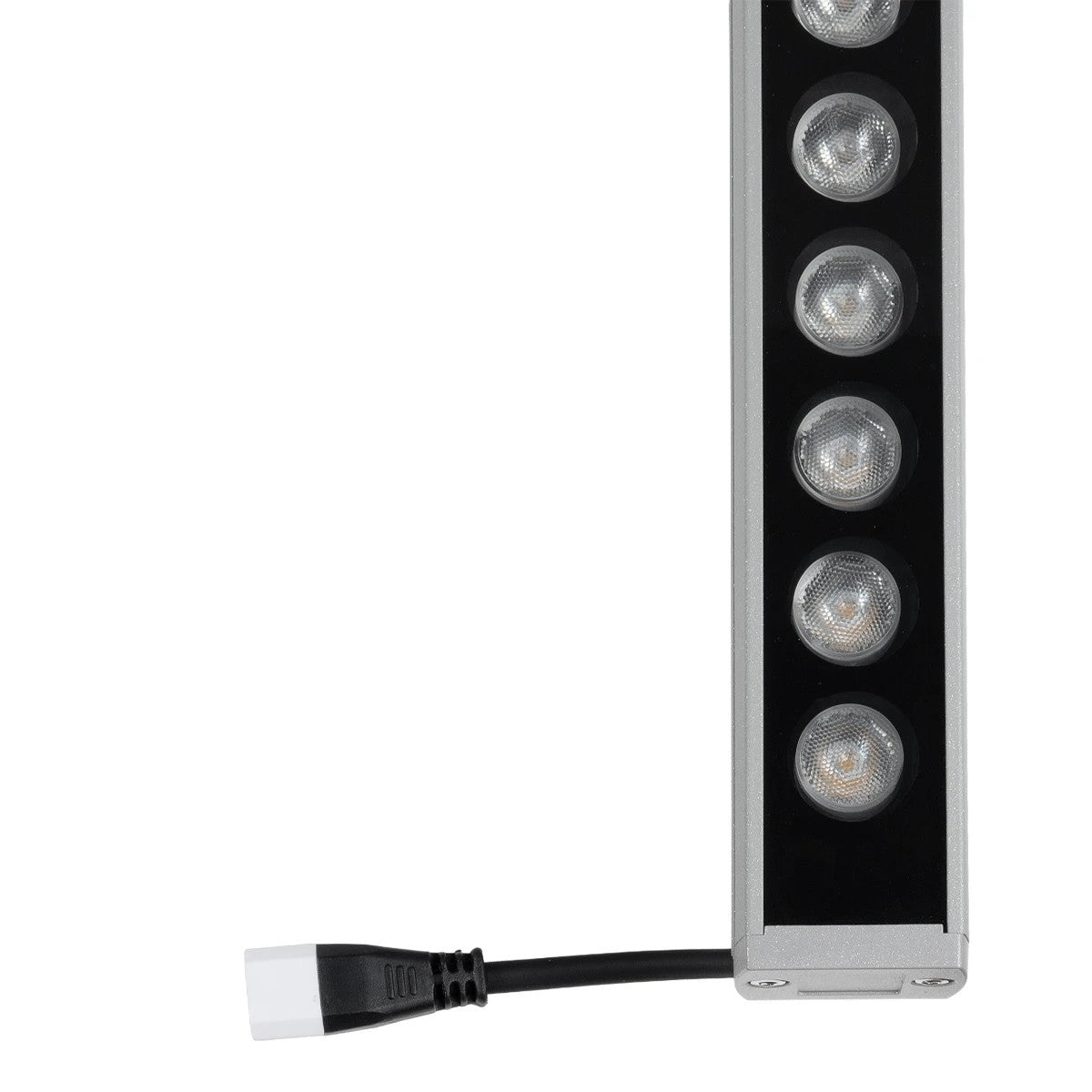 WASHERPANDA 999-0273 LED Wall Washer Light Bar 36W 4140lm 15° DC 24V Waterproof IP67 Natural White 4500K Dimmable - Bridgelux SMD Chip - Charcoal Grey - L100 x W4 x H3