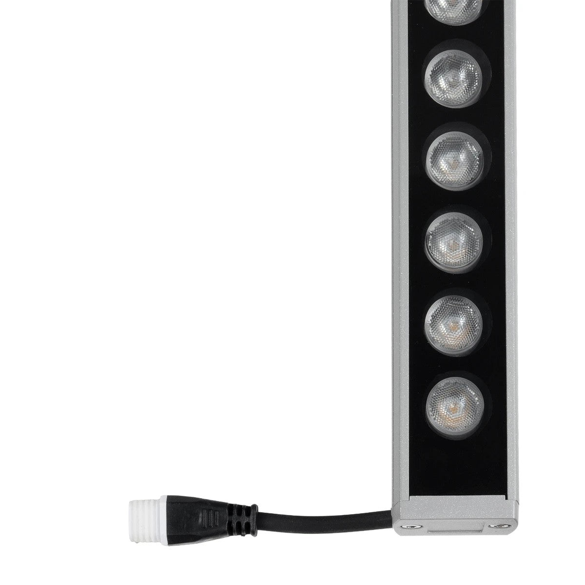WASHERPANDA 999-0273 LED Wall Washer Light Bar 36W 4140lm 15° DC 24V Waterproof IP67 Natural White 4500K Dimmable - Bridgelux SMD Chip - Charcoal Grey - L100 x W4 x H3